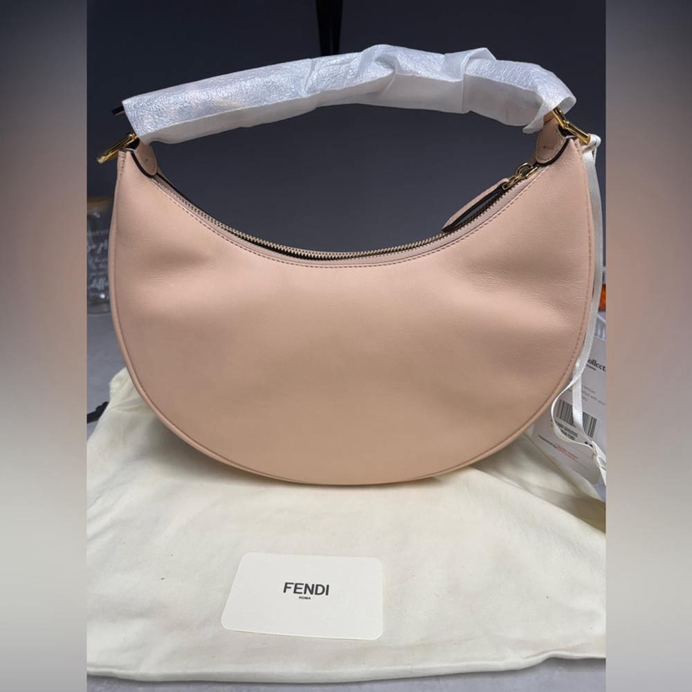 NWT- Fendi Pale Pink Leather Fendigraphy small hobo bag - Picture 2 of 8